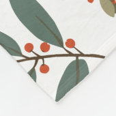 Herbstlicher Blütenflor Fleece Deken (Hoek)