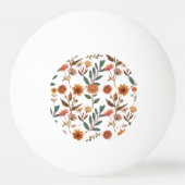 Herbstlicher Blütenflor Pingpongbal (Achterkant)
