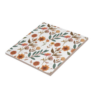 Herbstlicher Blütenflor Tegeltje