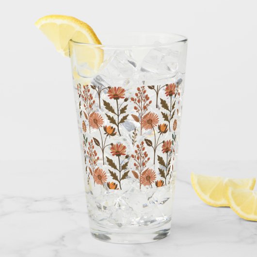 Herbstliches Blumenarrangement Glas (Voorkant ijs)
