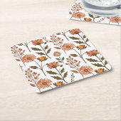 Herbstliches Blumenarrangement Kartonnen Onderzetters (Schuin)