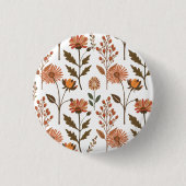 Herbstliches Blumenarrangement Ronde Button 3,2 Cm (Voorkant)