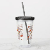 Herbstliches Blütenmosaik Acryl Drinkbeker (Links)