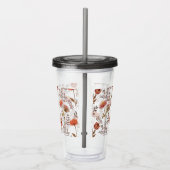 Herbstliches Blütenmosaik Acryl Drinkbeker (Rechts)
