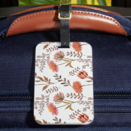 Herbstliches Blütenmosaik Bagagelabel