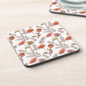 Herbstliches Blütenmosaik Bier Onderzetter (Linkerzijde)