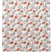 Herbstliches Blütenmosaik Douchegordijn (Voorkant)