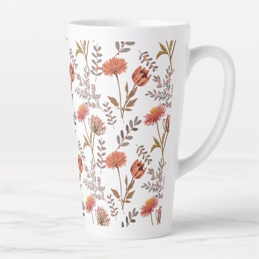 Herbstliches Blütenmosaik Latte Mok (Rechts)