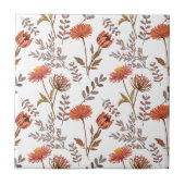 Herbstliches Blütenmosaik Tegeltje (Voorkant)