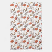 Herbstliches Blütenmosaik Theedoek (Verticaal)