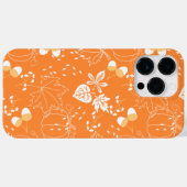 Herbstliches Kürbis- und Blattmuster Case-Mate iPhone Case (Achterkant (horizontaal))
