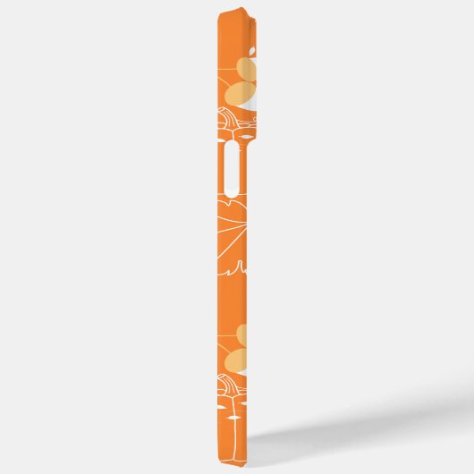 Herbstliches Kürbis- und Blattmuster Case-Mate iPhone Case (Achterkant / Rechts)