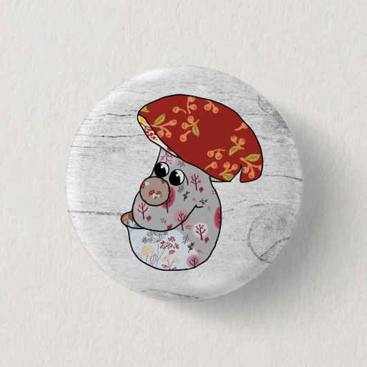 Herbstpilz Ronde Button 3,2 Cm (Voorkant)