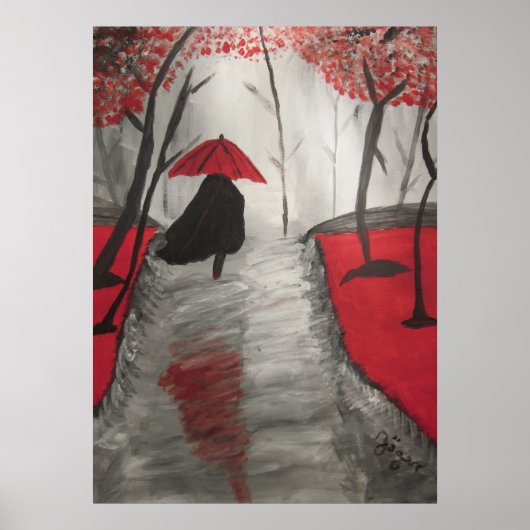 Herbstspaziergang Poster (Voorkant)