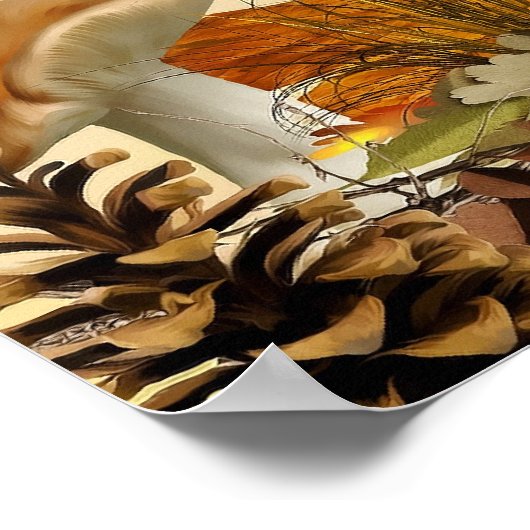 Herbsttiere Poster (Hoek)