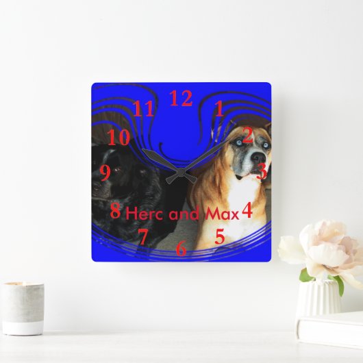 Herc & Max Vierkante Klok (Huis)