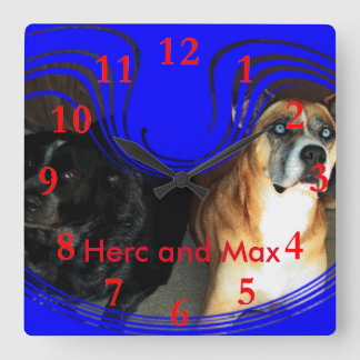 Herc & Max Vierkante Klok