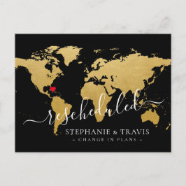 Hercheduldig Postponed de Kaart van de Wedding van