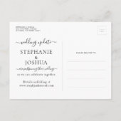 Hercheduldig Postponed de Kaart van de Wedding van (Achterkant)