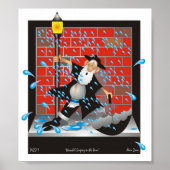 Herchel Singing in de Regen Poster (Voorkant)