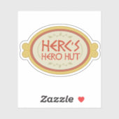 Herc's Hero Hut Sticker (Vel)