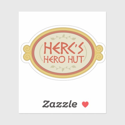 Herc's Hero Hut Sticker (Vel)