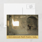 Herculaneum Bath Ruins, Campania, Italië Briefkaar Briefkaart (Voorkant / Achterkant)