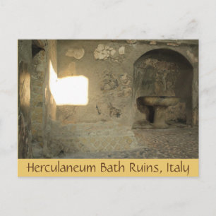 Herculaneum Bath Ruins, Campania, Italië Briefkaar Briefkaart