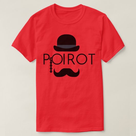 Hercule Poirot T-shirt (Design voorkant)