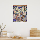 Herculees en de Hydra Poster (Keuken)
