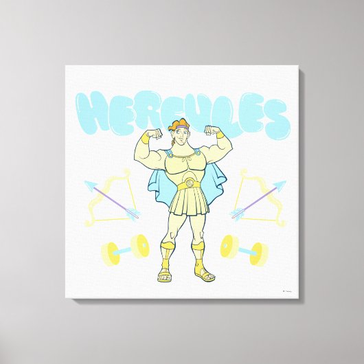Hercules Arrows and Dumbbells Flex Canvas Print (Voorkant)