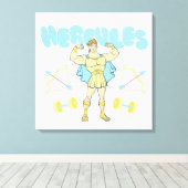 Hercules Arrows and Dumbbells Flex Canvas Print (Insitu (Houten vloer))