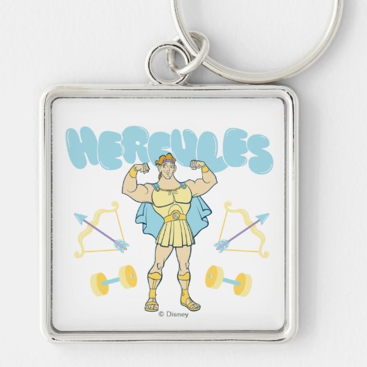 Hercules Arrows and Dumbbells Flex Keychain (Voorkant)