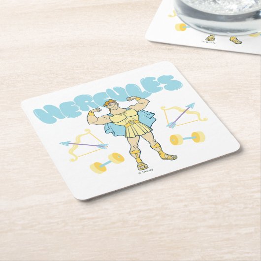 Hercules Arrows and Dumbbells Flex Square Paper Co Kartonnen Onderzetters (Schuin)
