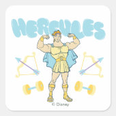 Hercules Arrows and Dumbbells Flex Square Sticker (Voorkant)
