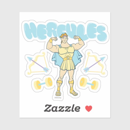 Hercules Arrows and Dumbbells Flex Sticker (Vel)