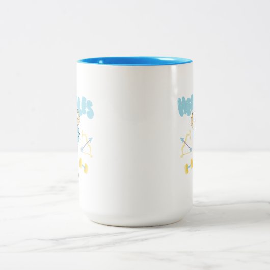 Hercules Arrows and Dumbbells Flex Two-Tone Coffee Tweekleurige Koffiemok (Center)