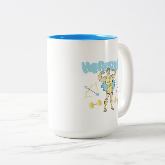 Hercules Arrows and Dumbbells Flex Two-Tone Coffee Tweekleurige Koffiemok (Voorkant rechts)