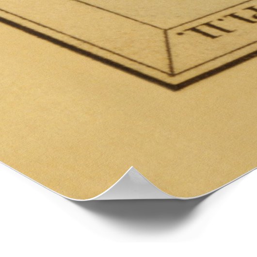 Hercules - Astronomisch Star Chart Afbeelding Poster (Hoek)