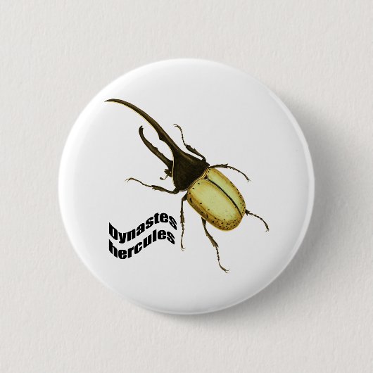 Hercules Beetle Ronde Button 5,7 Cm (Voorkant)