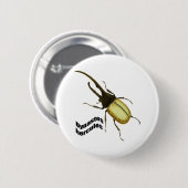 Hercules Beetle Ronde Button 5,7 Cm (Voorkant /achterkant)