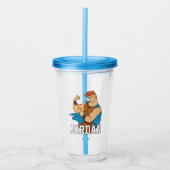 Hercules Bicep Flex Acrylic Tumbler Acryl Drinkbeker (Voorkant)
