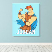 Hercules Bicep Flex Canvas Print (Insitu (Houten vloer))