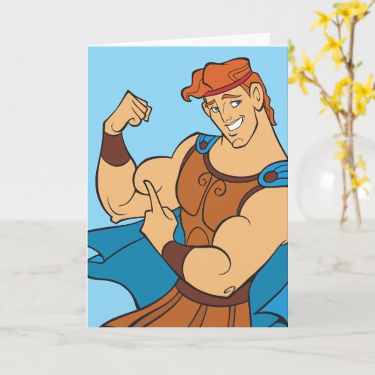 Hercules Bicep Flex Card Kaart (Gele Bloem)