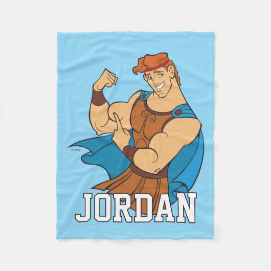 Hercules Bicep Flex Fleece Blanket Deken (Voorkant)