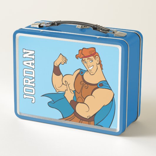 Hercules Bicep Flex Metal Lunch Box (Achterkant)