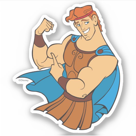 Hercules Bicep Flex Sticker (Voorkant)