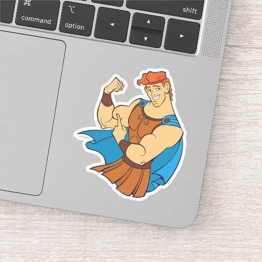 Hercules Bicep Flex Sticker (Detail)