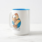 Hercules Bicep Flex Two-Tone Coffee Mug Tweekleurige Koffiemok (Voorkant links)