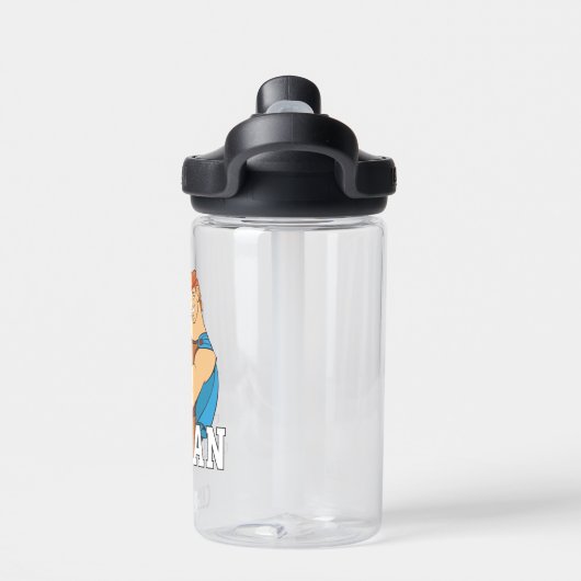 Hercules Bicep Flex Water Bottle Waterfles (Achterkant)